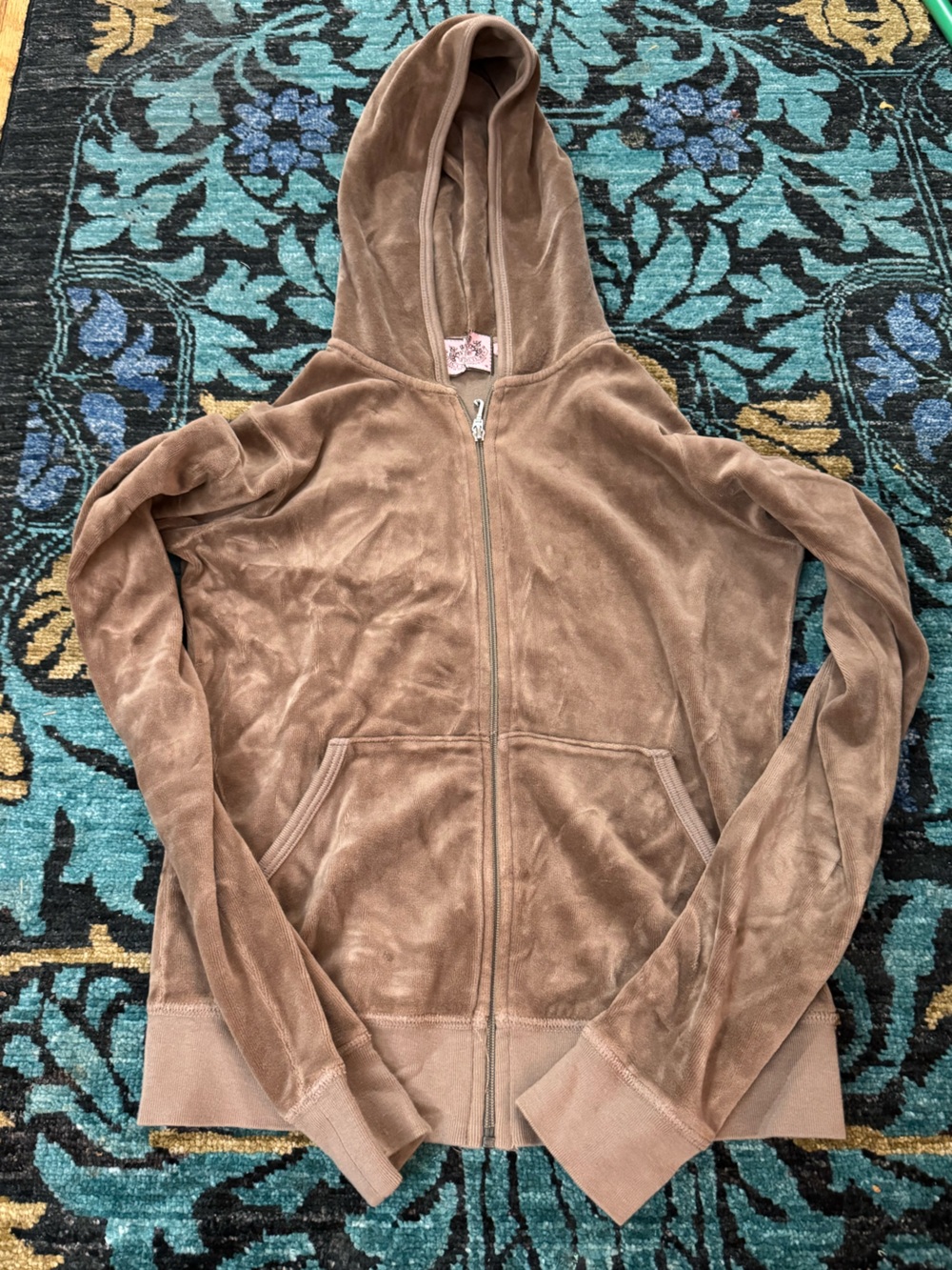 Vintage Y2K Juicy Couture Brown Velour Se